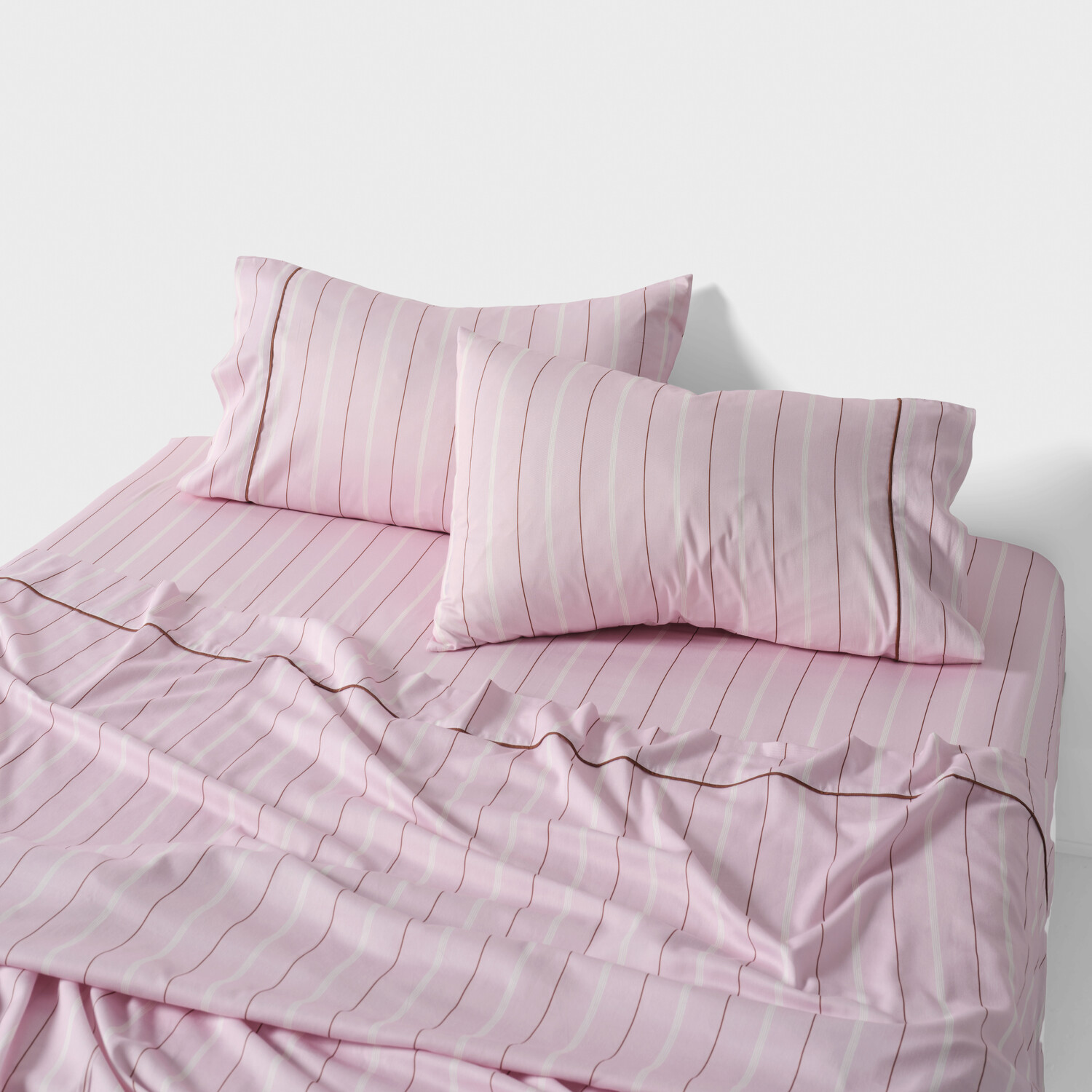 Kiera Stripe Cotton Sateen Sheet Set