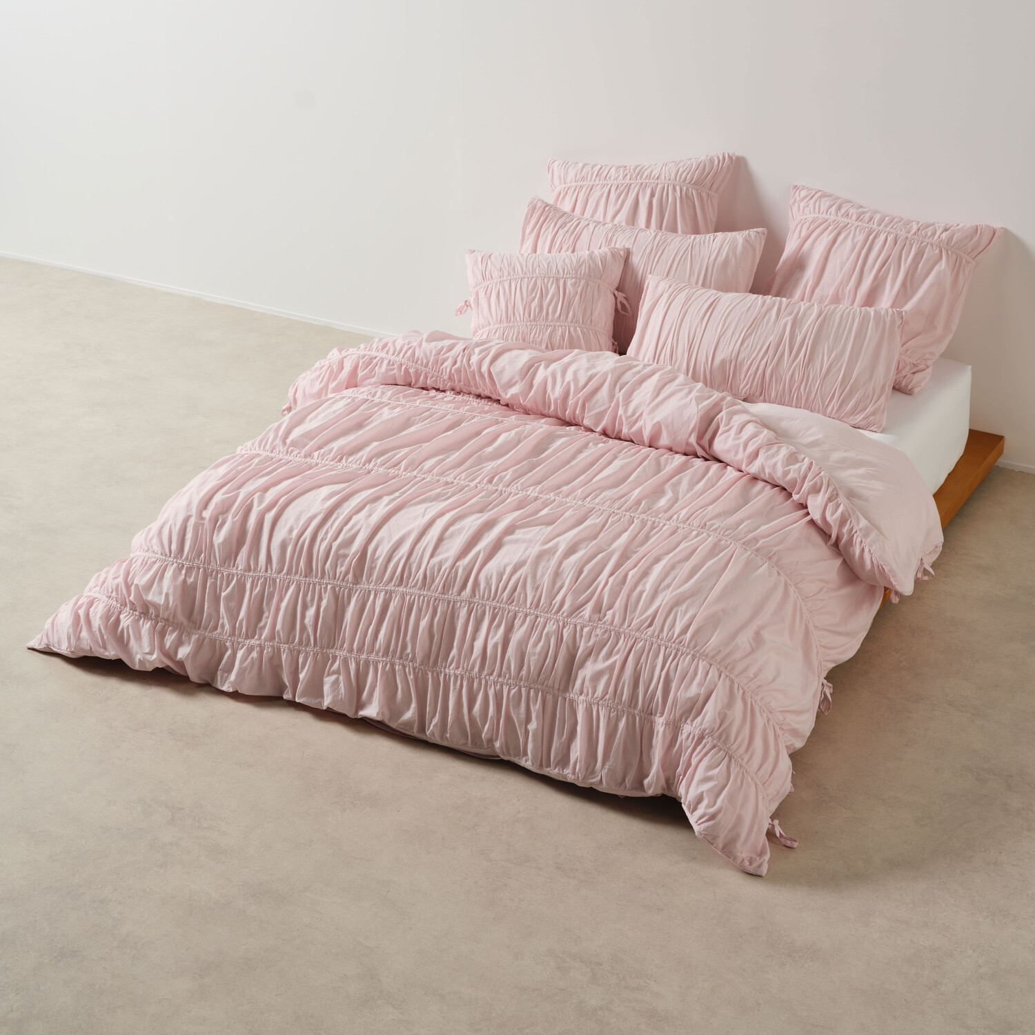 Gracie Peony Cotton Voile Quilt Cover Set