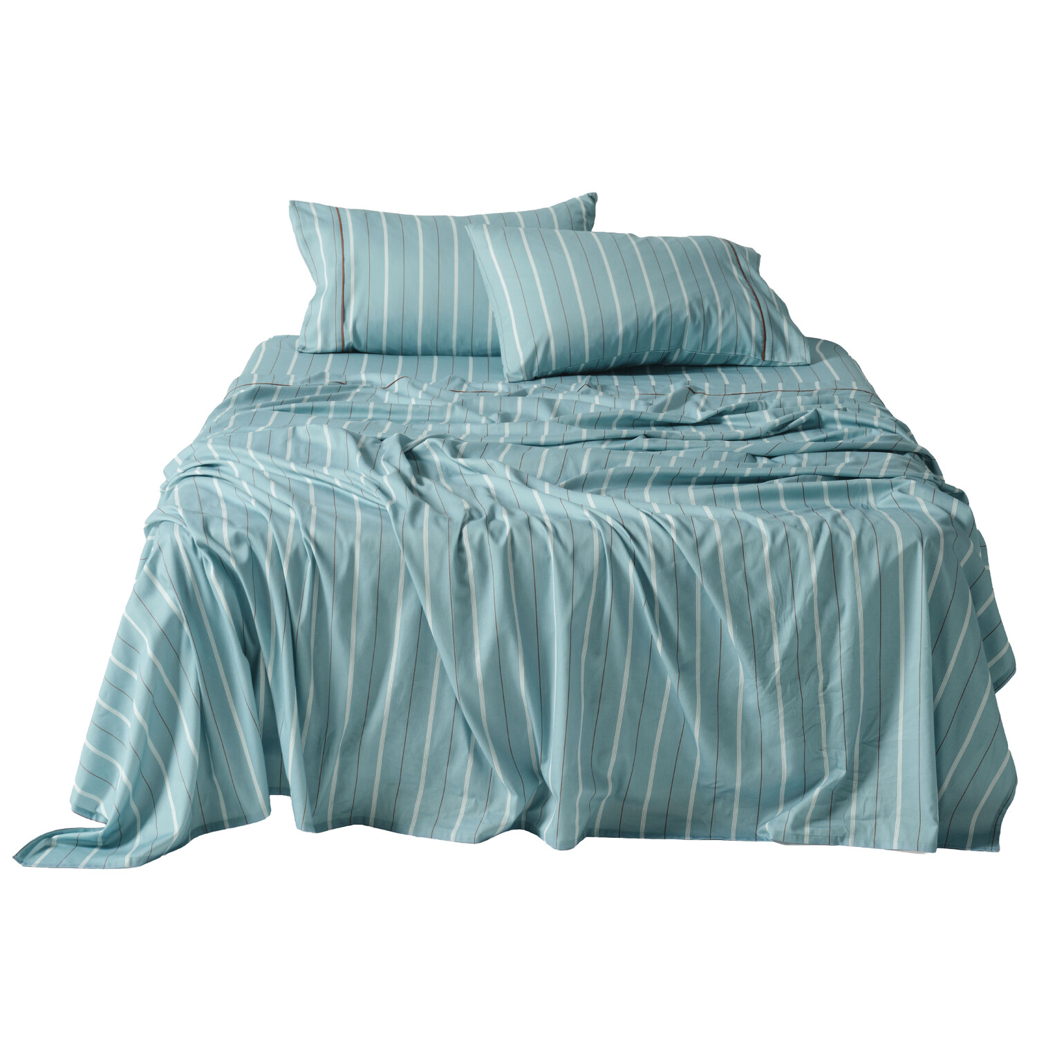 Kiera Stripe Cotton Sateen Sheet Set