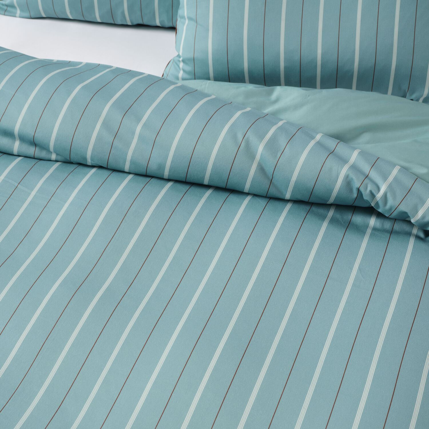 Kiera Stripe Cotton Sateen Quilt Cover Set