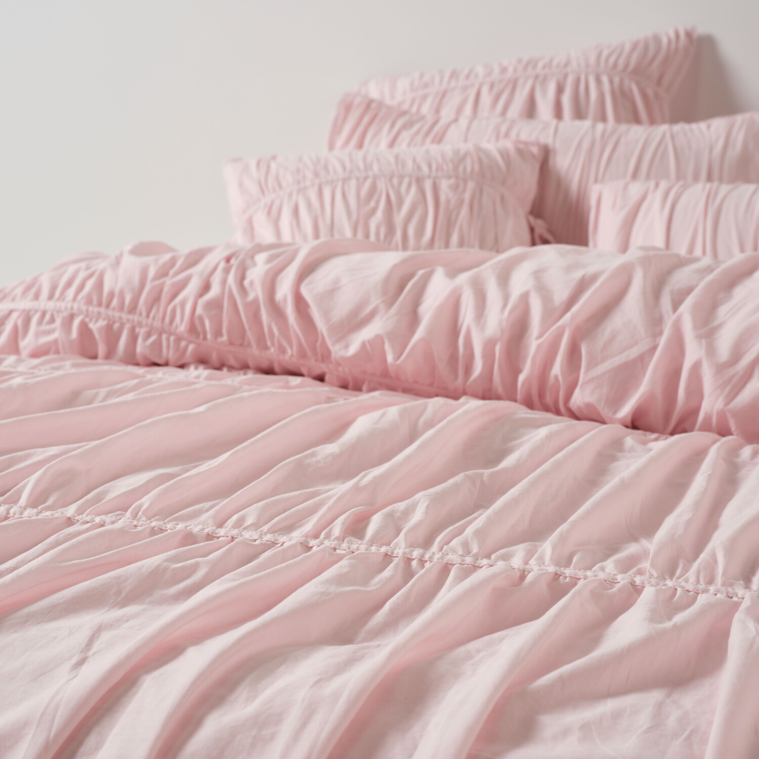 Gracie Peony Cotton Voile Quilt Cover Set