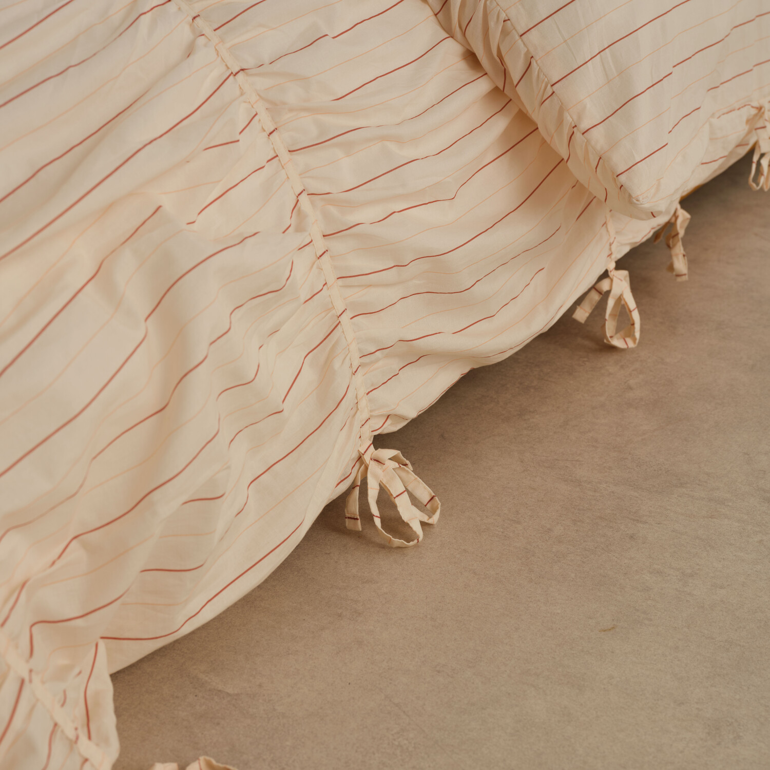 Gracie Stripe Cotton Voile Quilt Cover Set