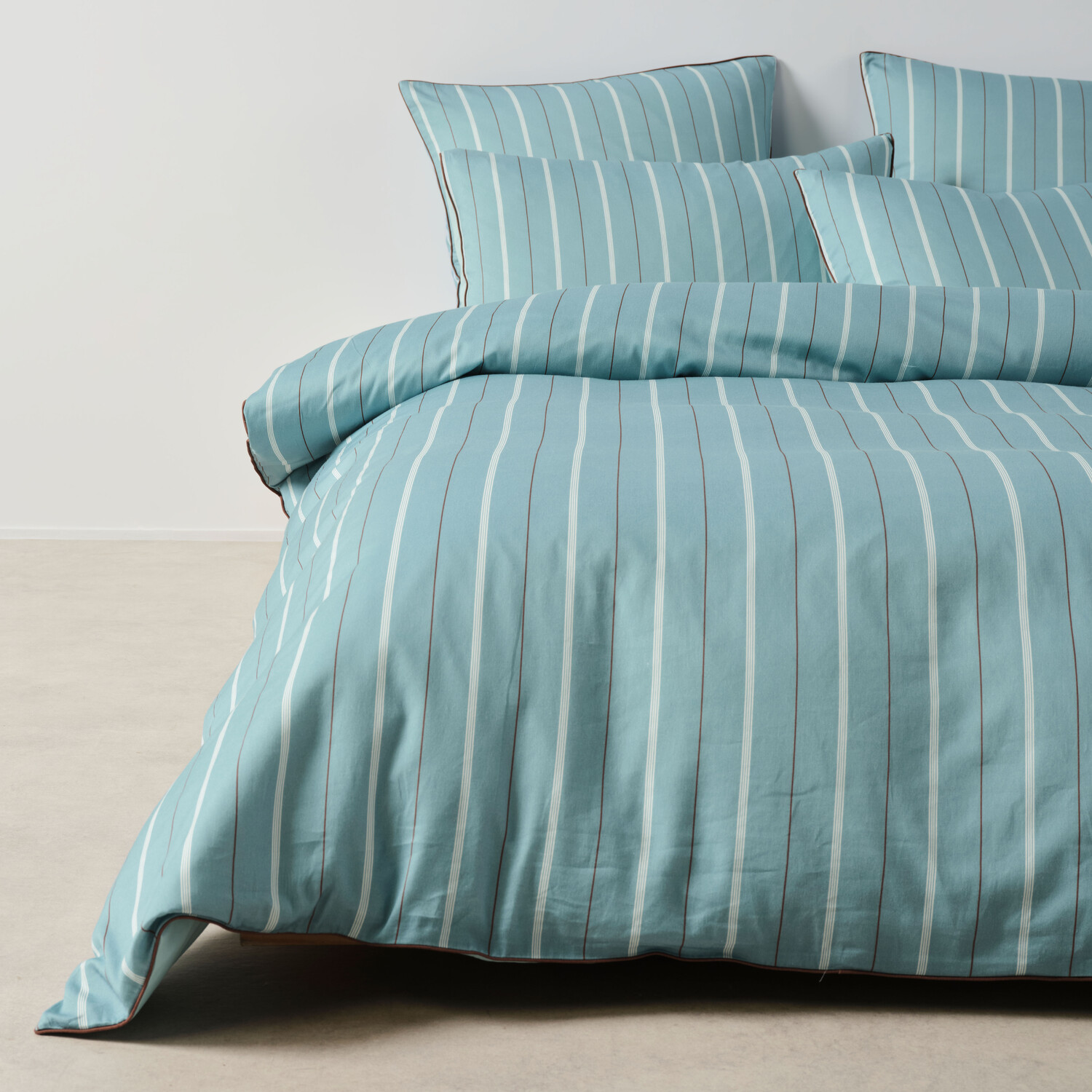 Kiera Stripe Cotton Sateen Quilt Cover Set