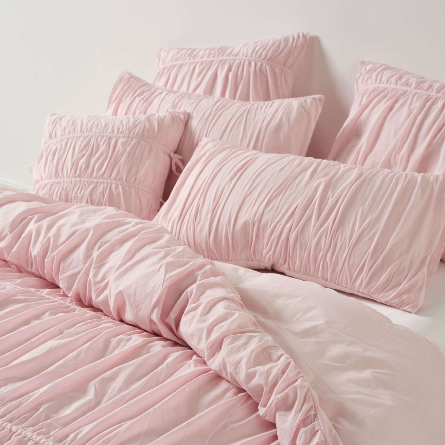 Gracie Peony Cotton Voile Quilt Cover Set