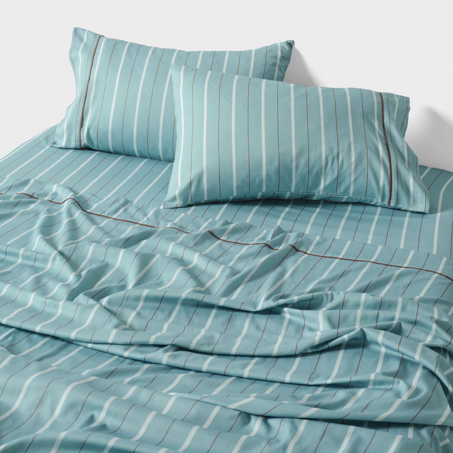 Kiera Stripe Cotton Sateen Sheet Set