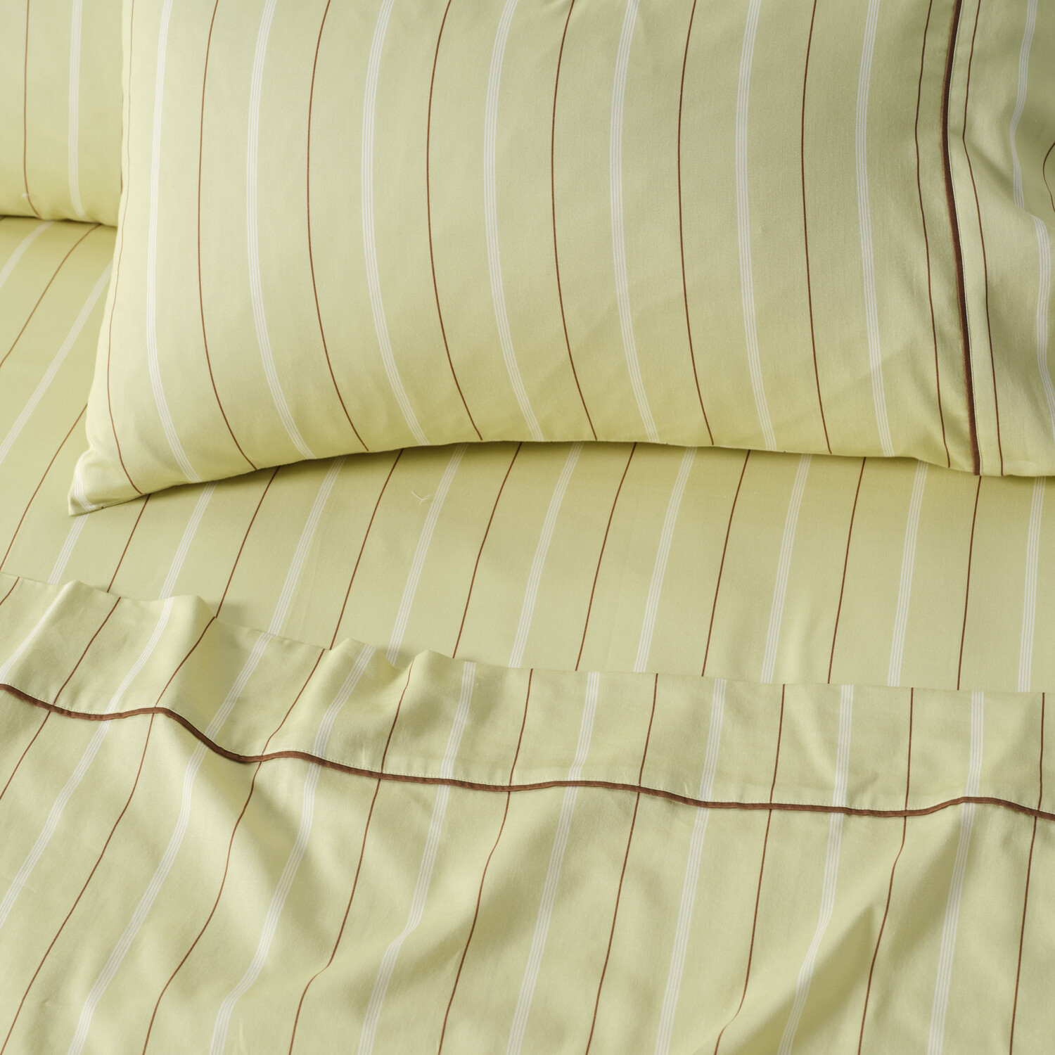 Kiera Stripe Cotton Sateen Sheet Set