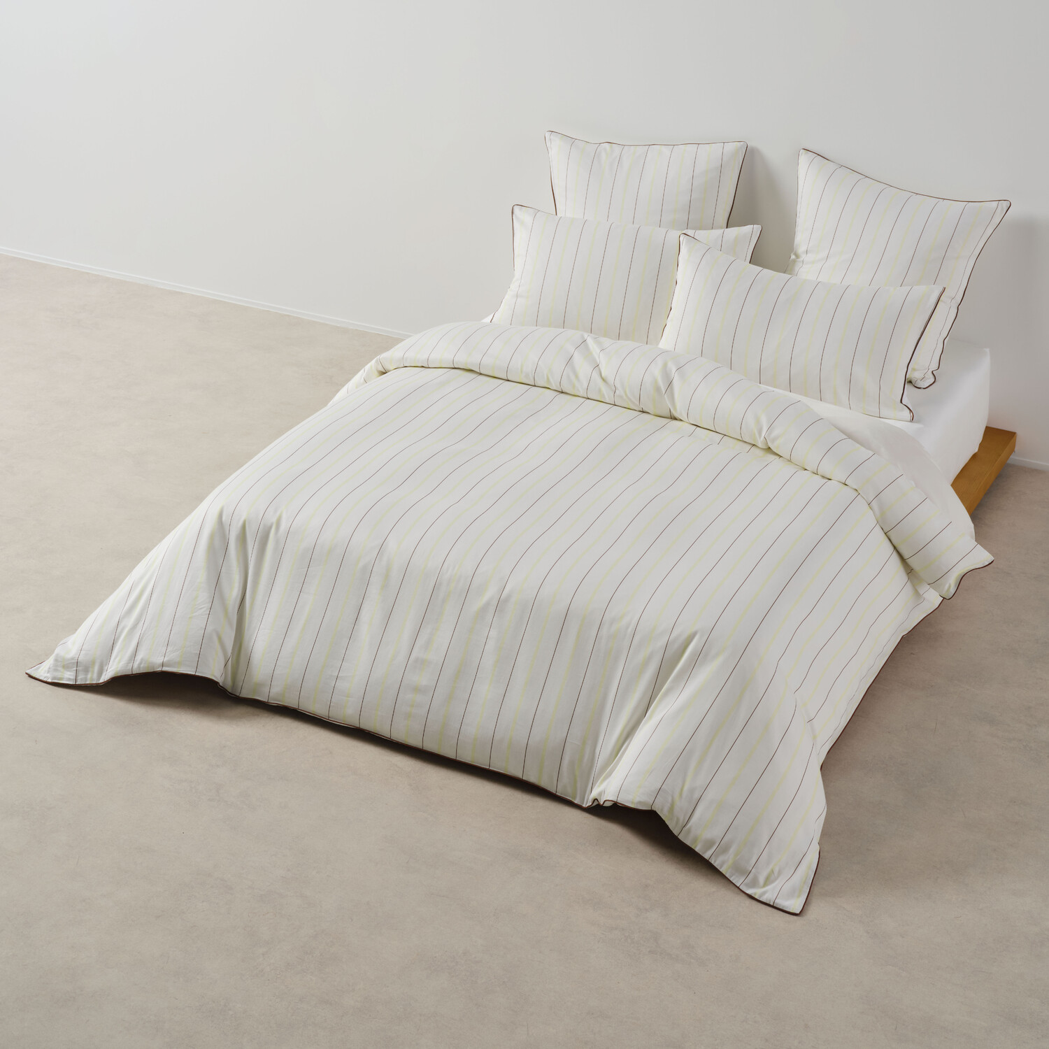 Kiera Stripe Cotton Sateen Quilt Cover Set
