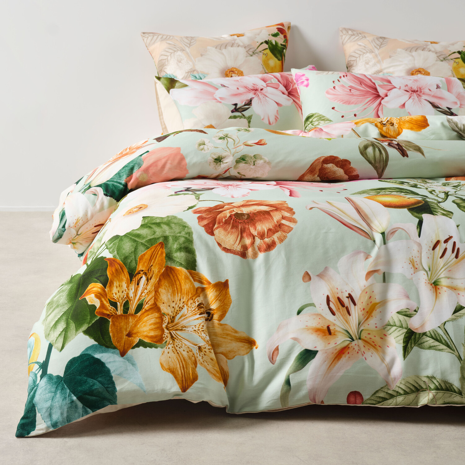 Elara Cotton Sateen Quilt Cover Set