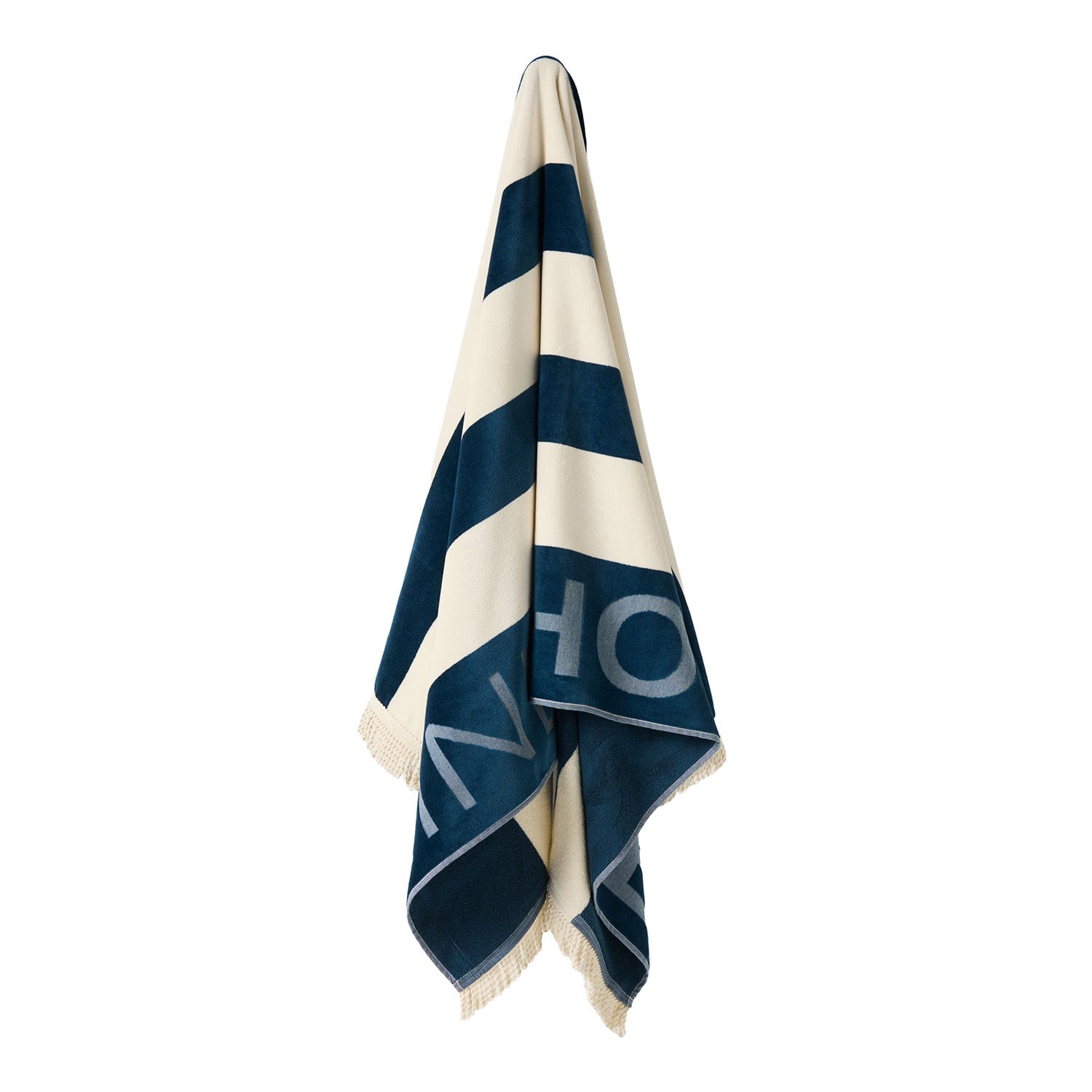Logo Cotton Velour Beach Towel