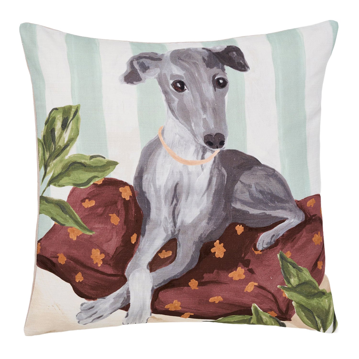 Kennel Club Greyhound Cotton Cushion