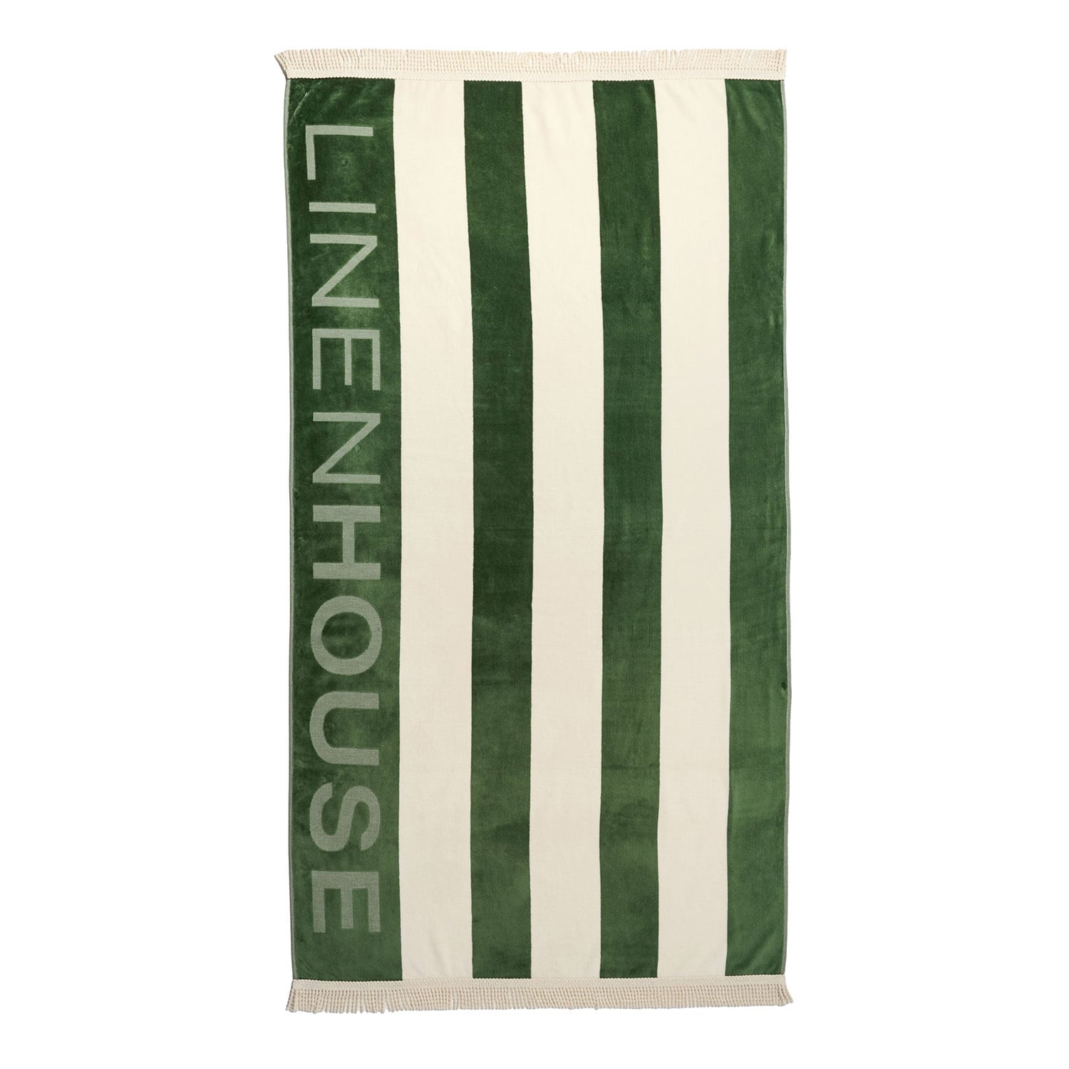 Logo Cotton Velour Beach Towel