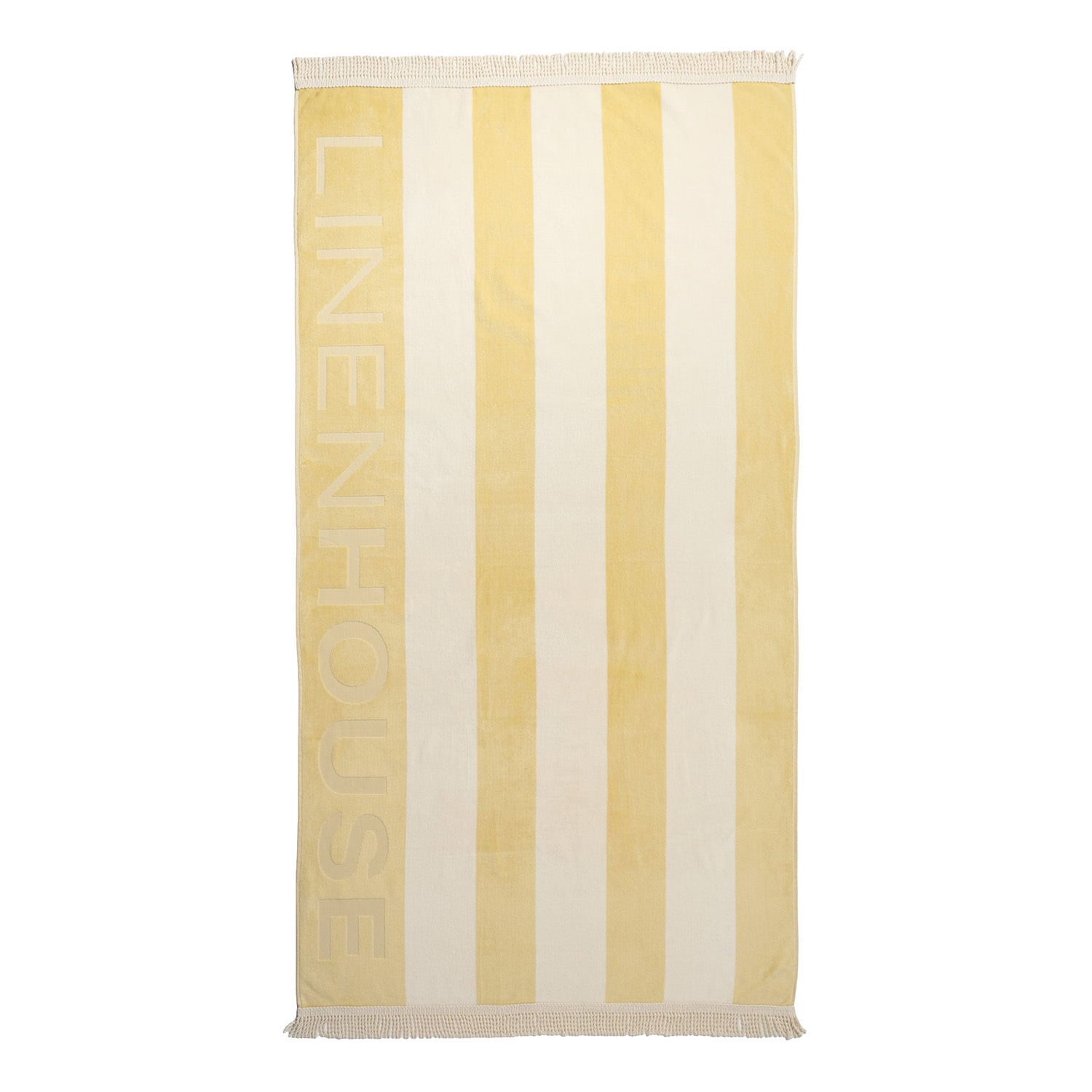Logo Cotton Velour Beach Towel