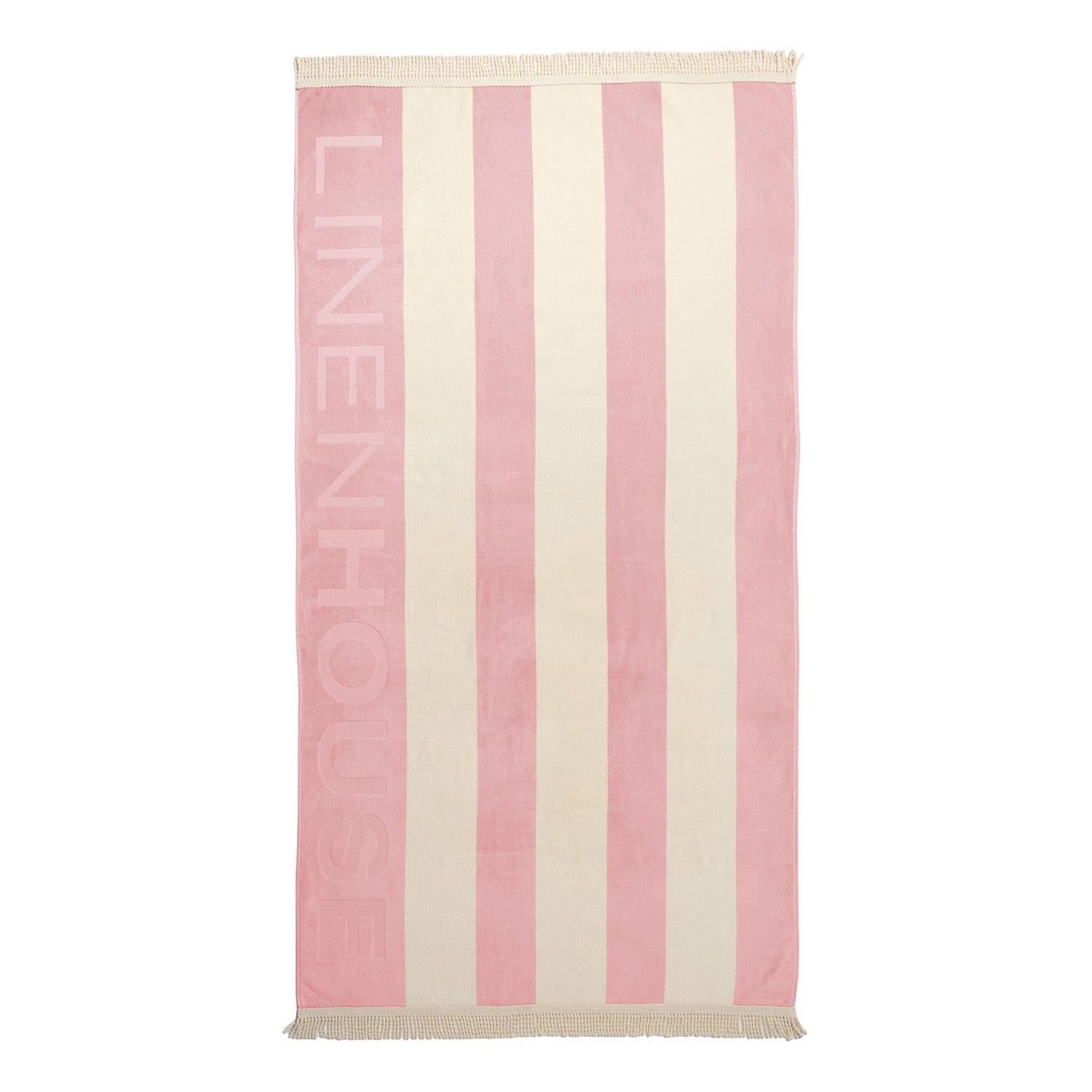 Logo Cotton Velour Beach Towel