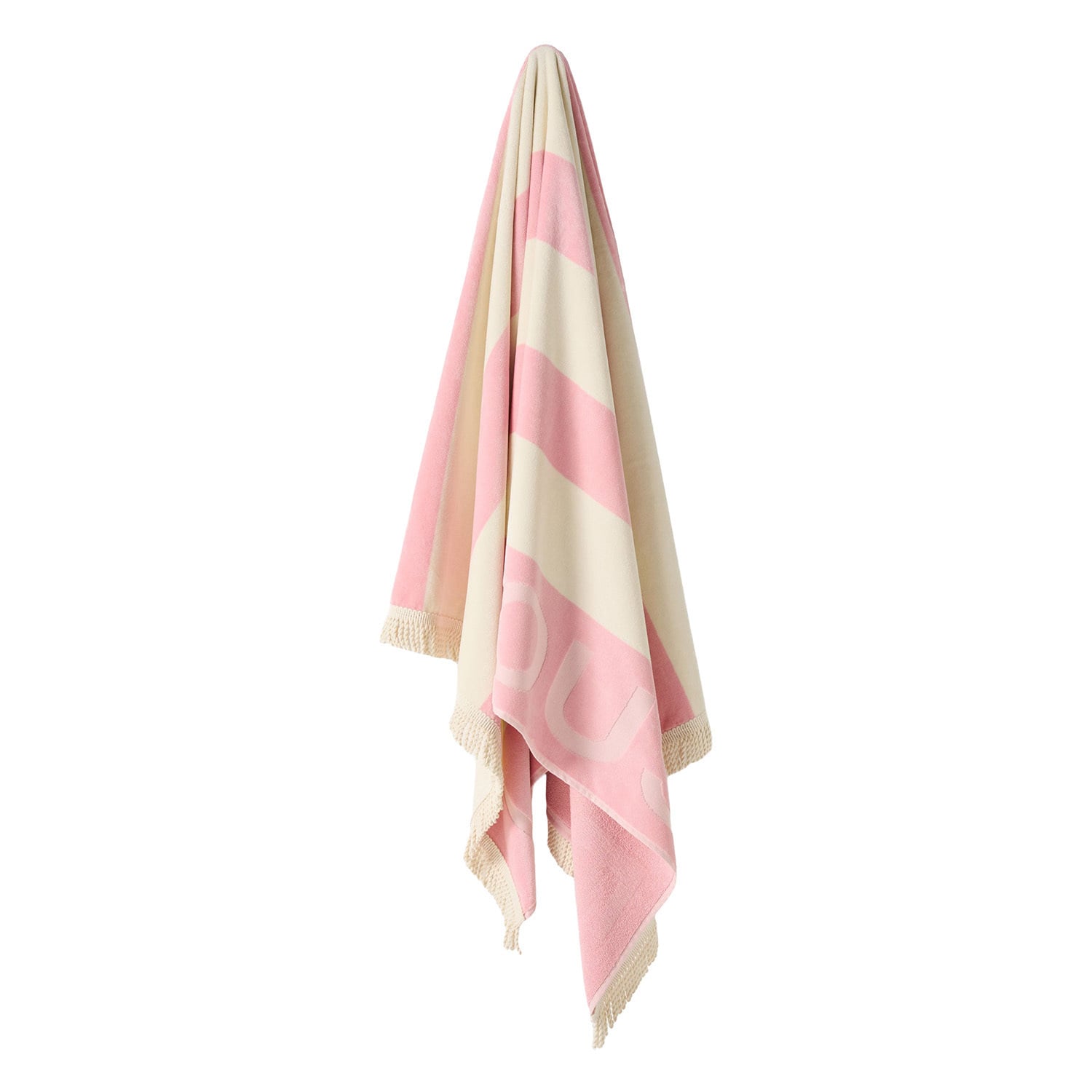 Logo Cotton Velour Beach Towel