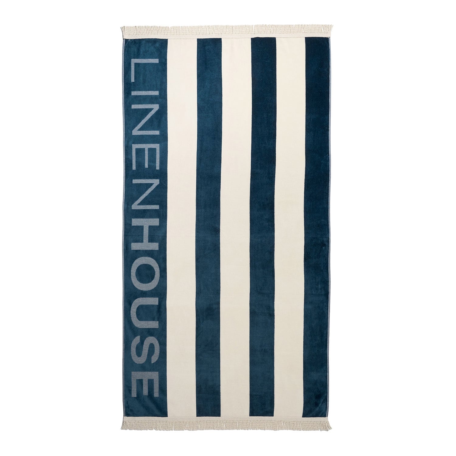 Logo Cotton Velour Beach Towel