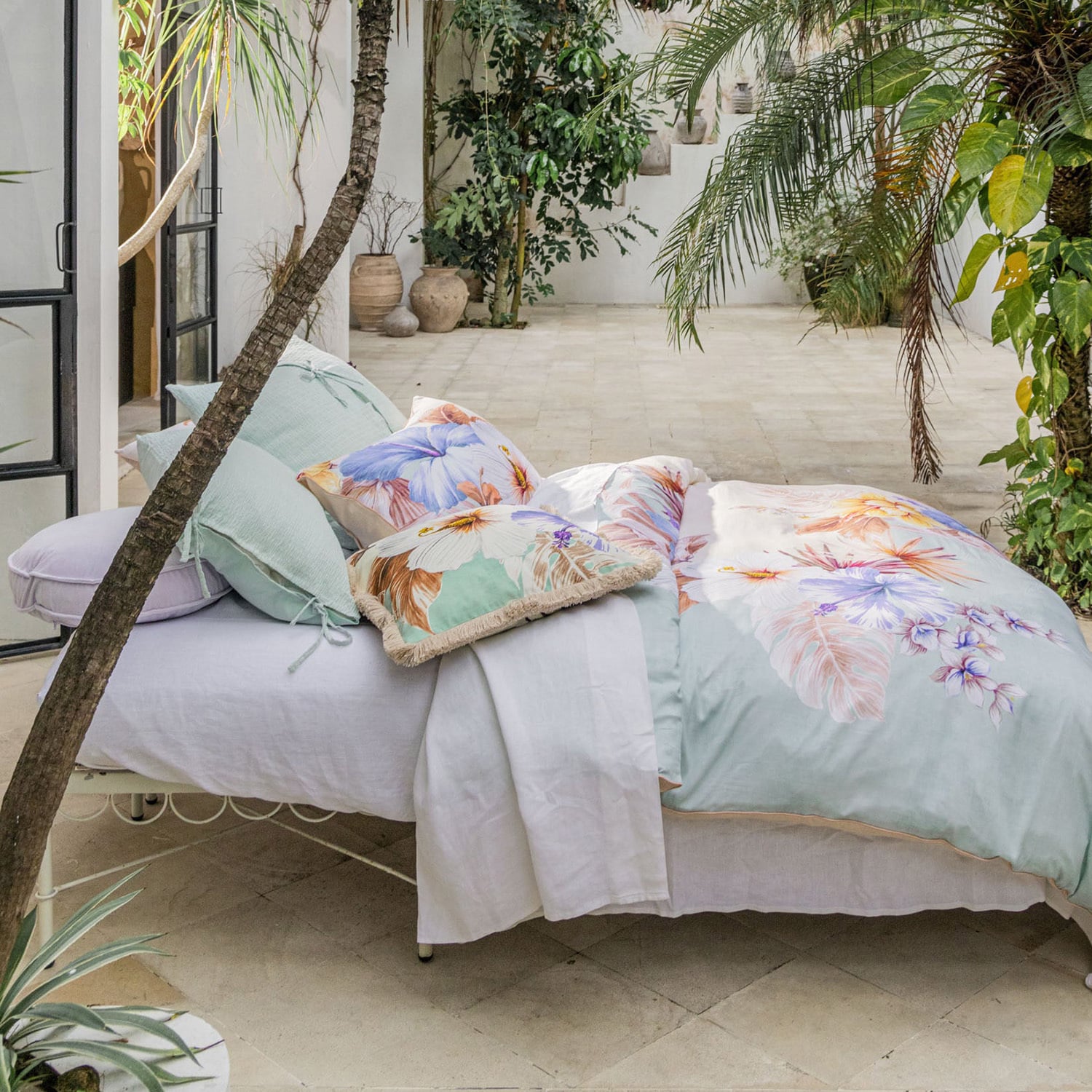 Gabriella Cotton Sateen Quilt Cover Set