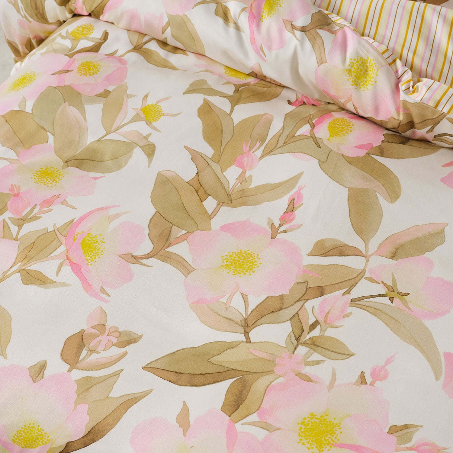 Camellia Cotton Sateen Quilt Cover Set