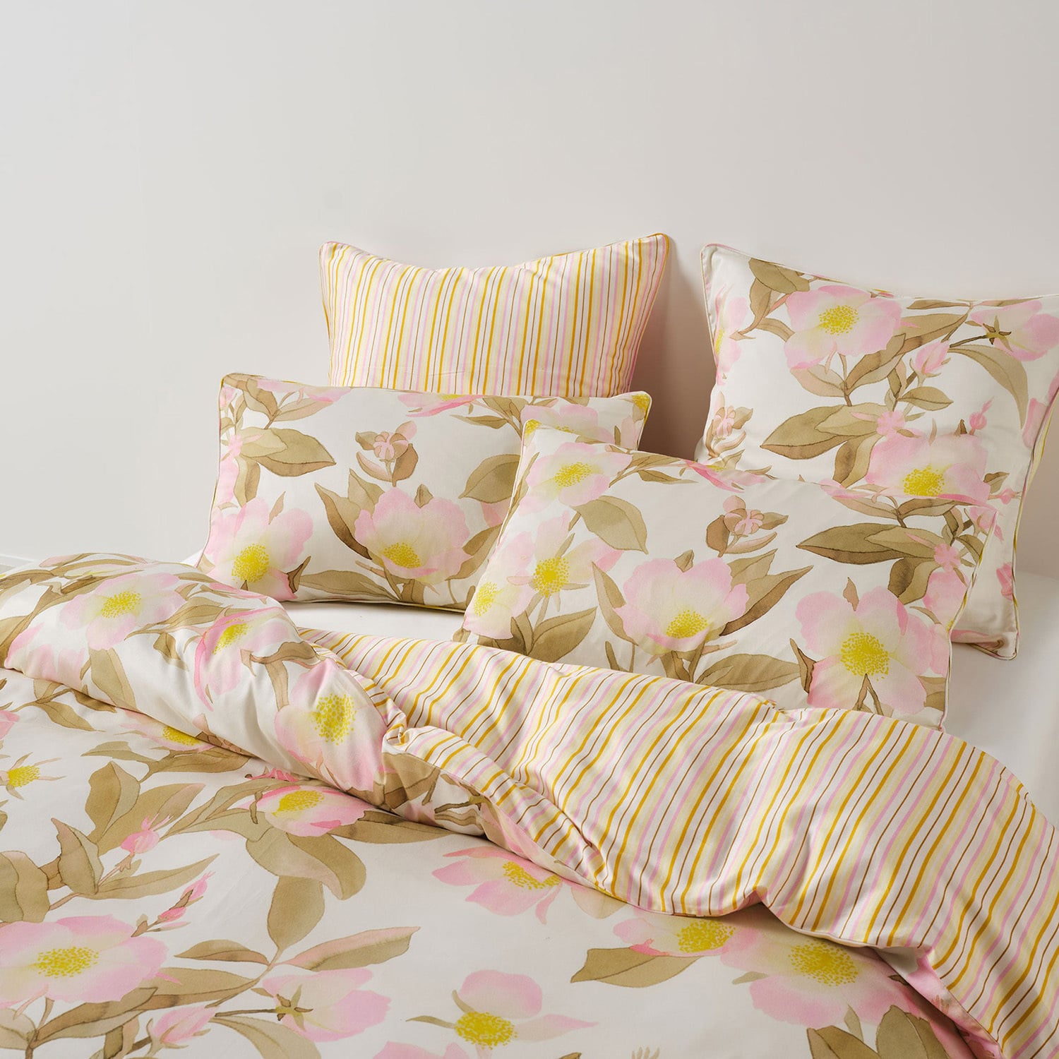 Camellia Cotton Sateen Quilt Cover Set