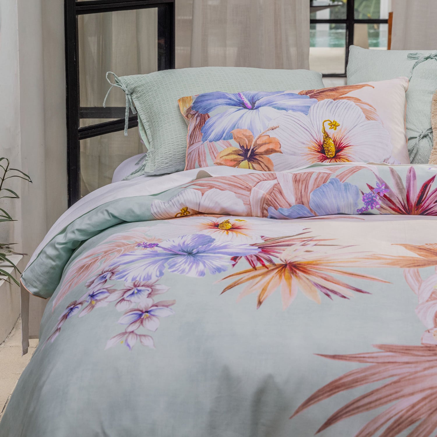 Gabriella Cotton Sateen Quilt Cover Set