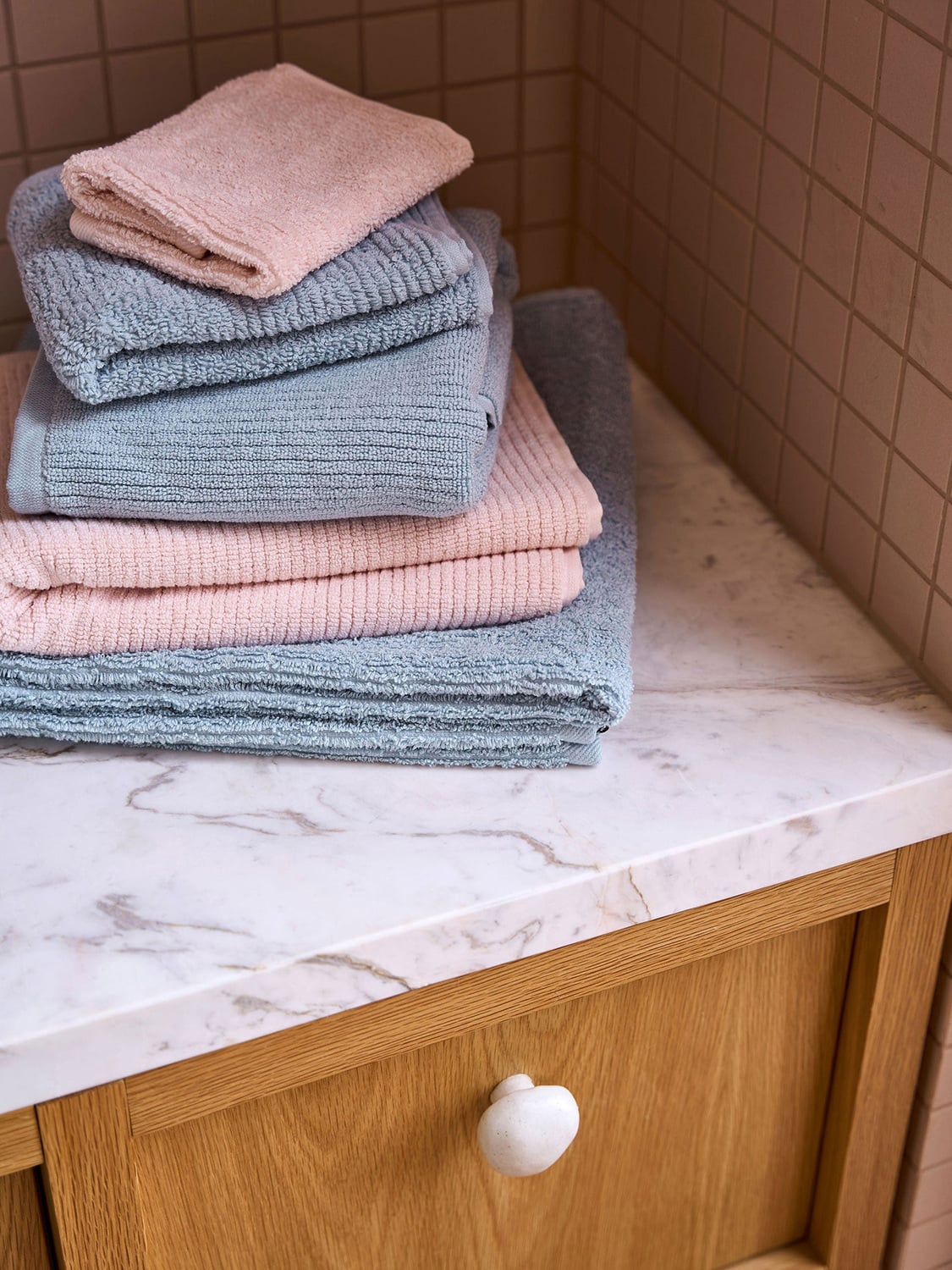 Reed Cotton Terry Bathroom Towels