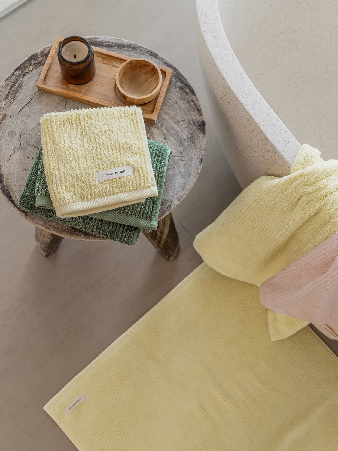 Reed Cotton Terry Bathroom Towels