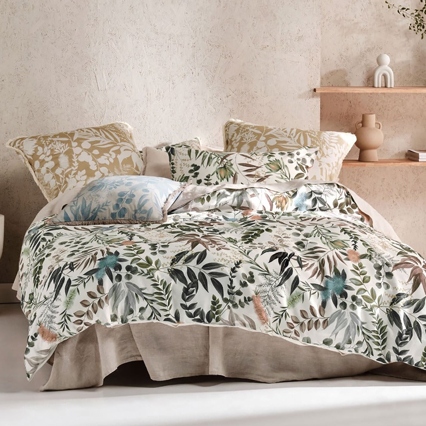 Willamine Vanilla Quilt Cover Set
