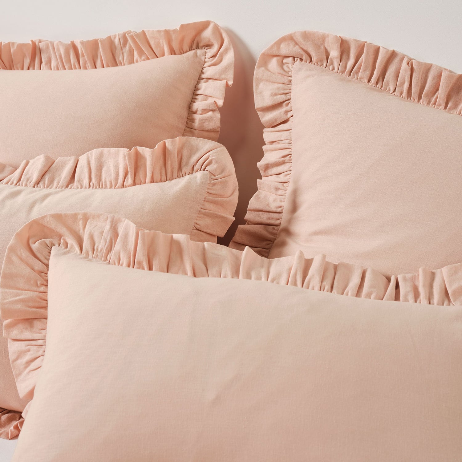 Vintage Ruffle Cotton & Linen Quilt Cover Set