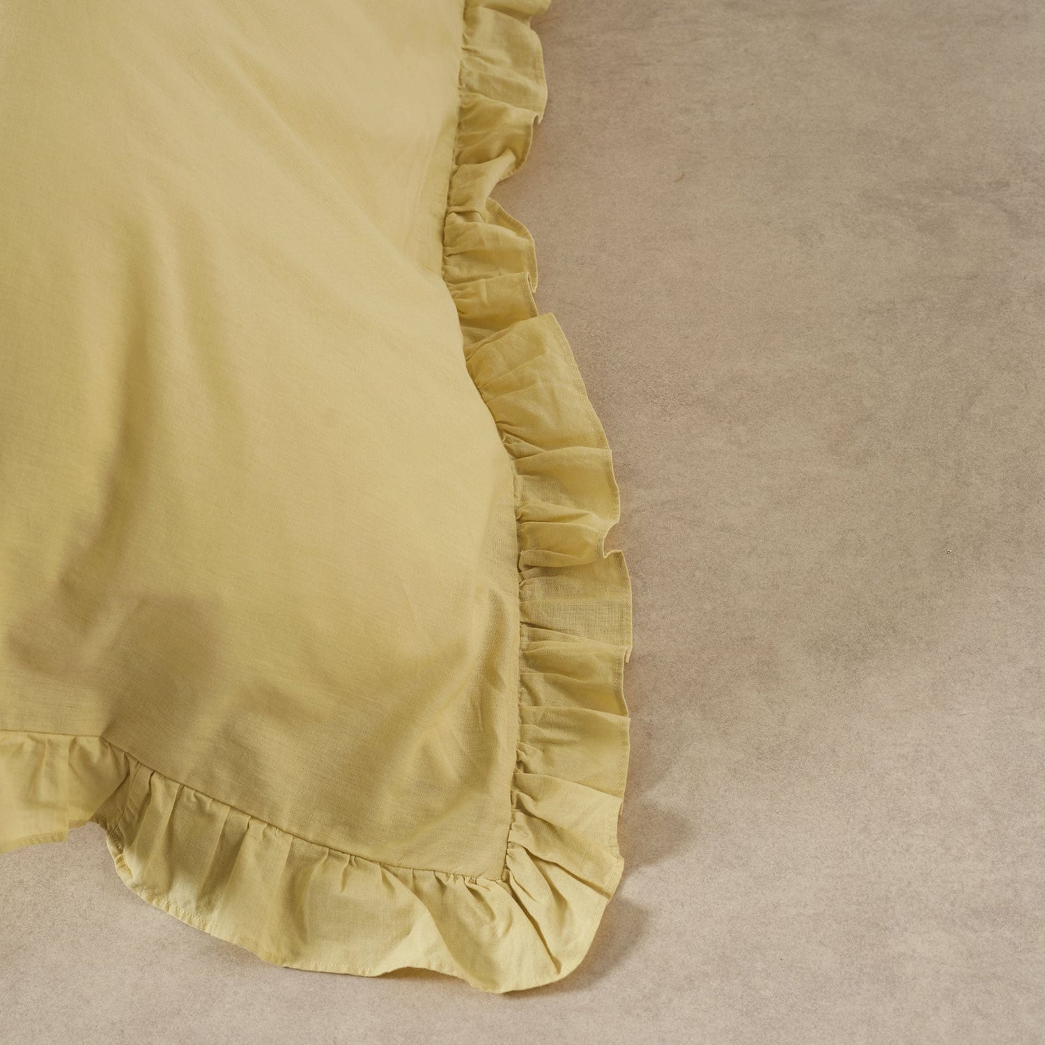 Vintage Ruffle Cotton & Linen Quilt Cover Set