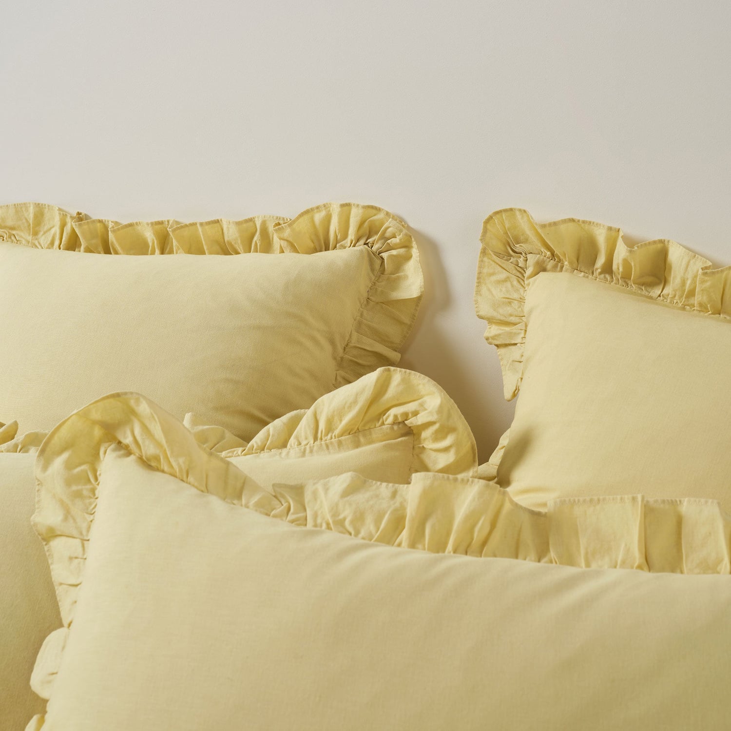 Vintage Ruffle Cotton & Linen Quilt Cover Set