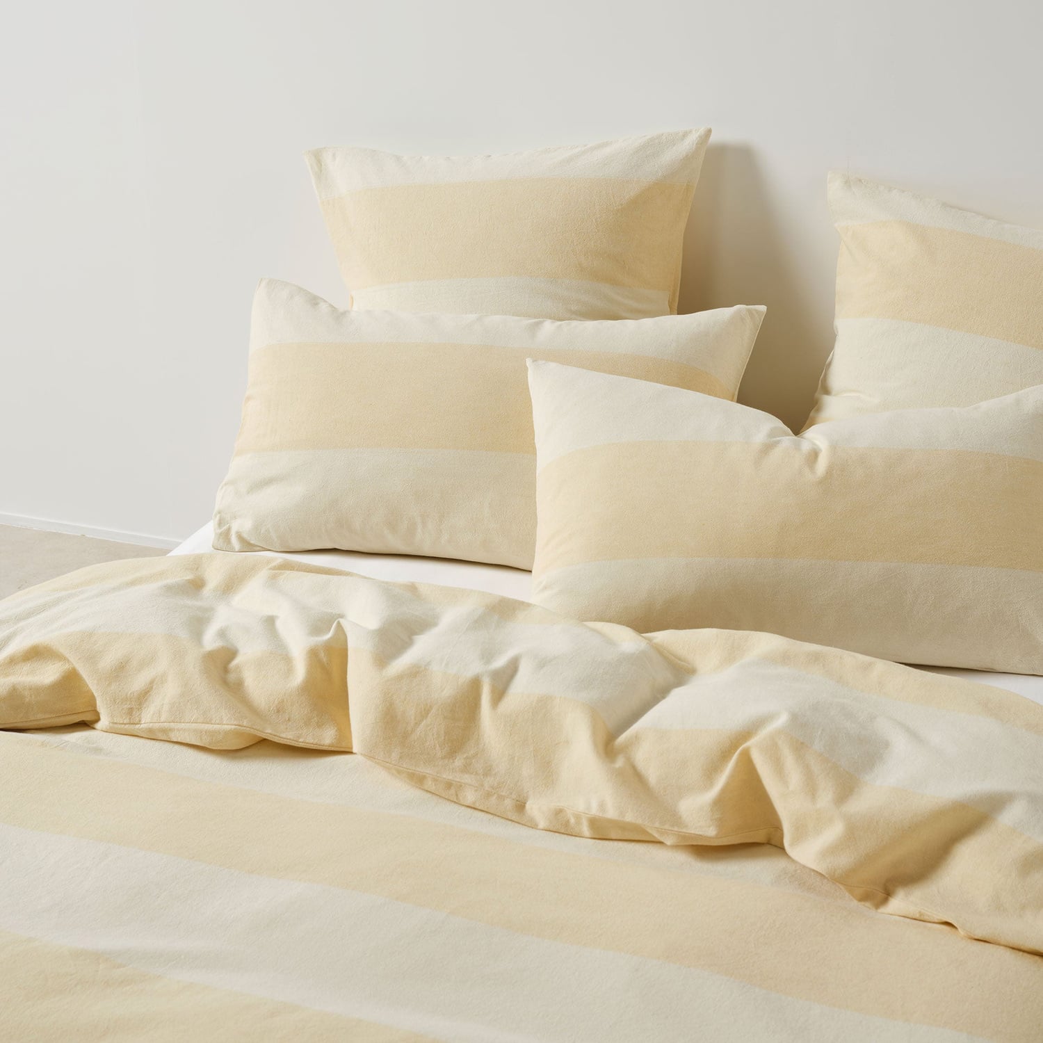 Butter Vintage Wide Stripe Cotton & Linen European Pillowcase