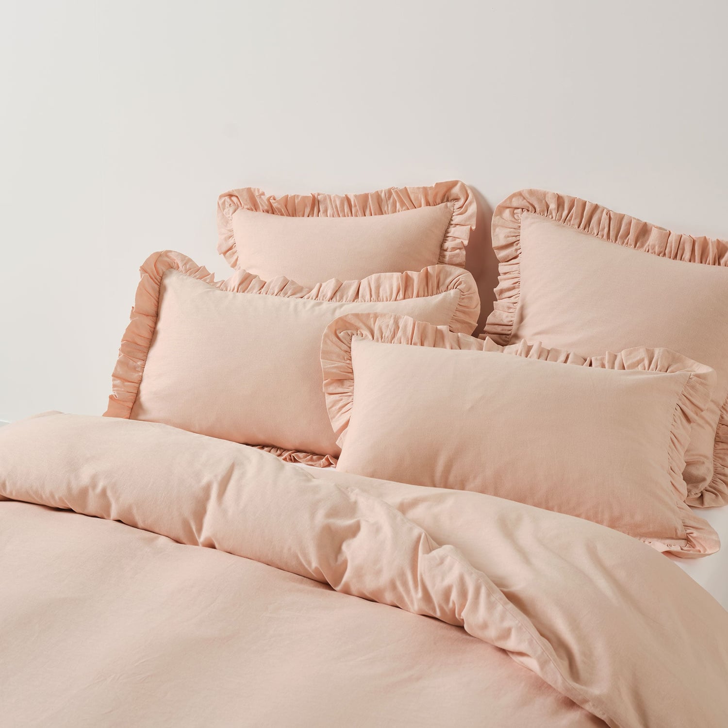 Vintage Ruffle Cotton & Linen European Pillowcase