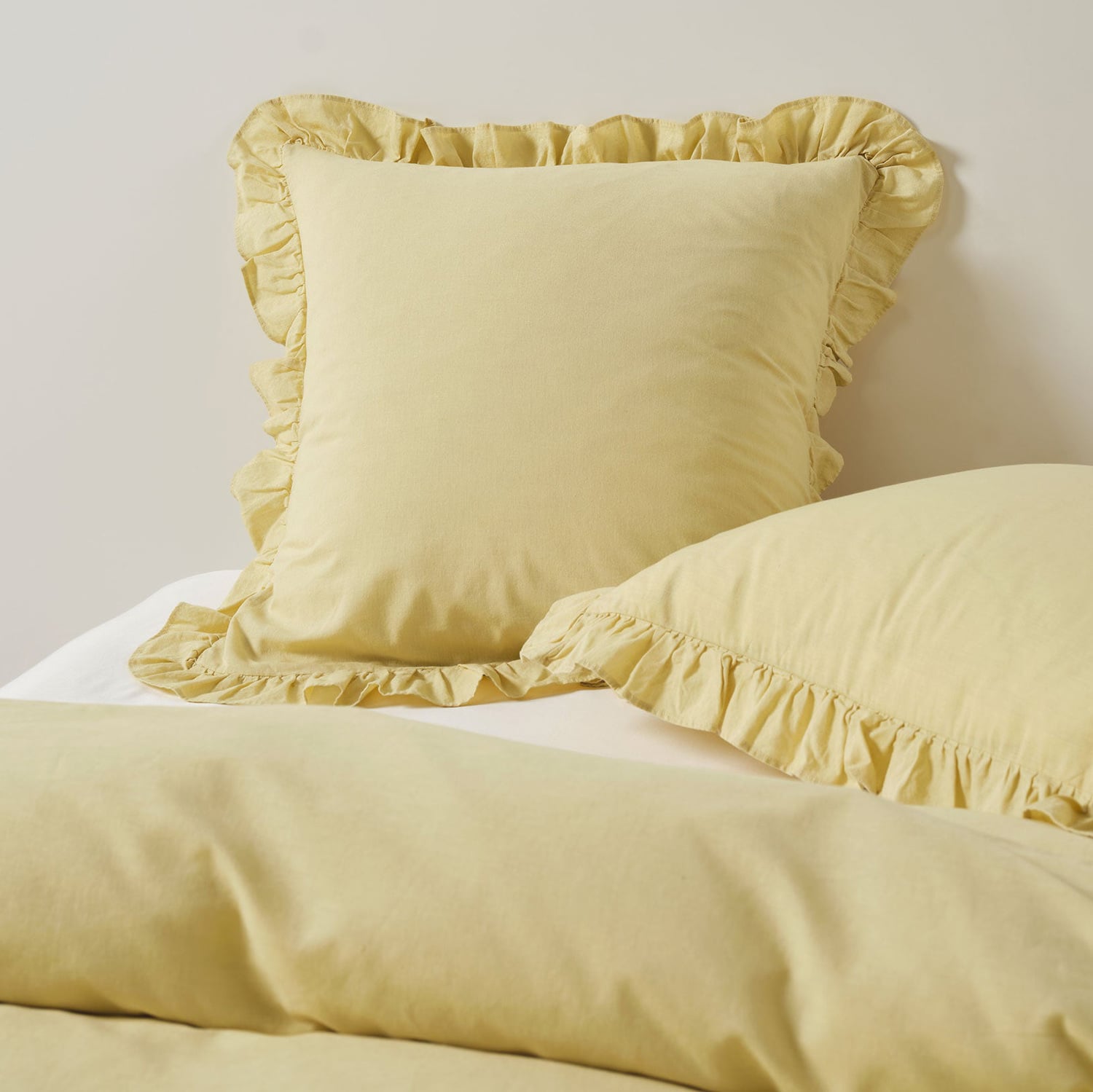 Vintage Ruffle Cotton & Linen European Pillowcase