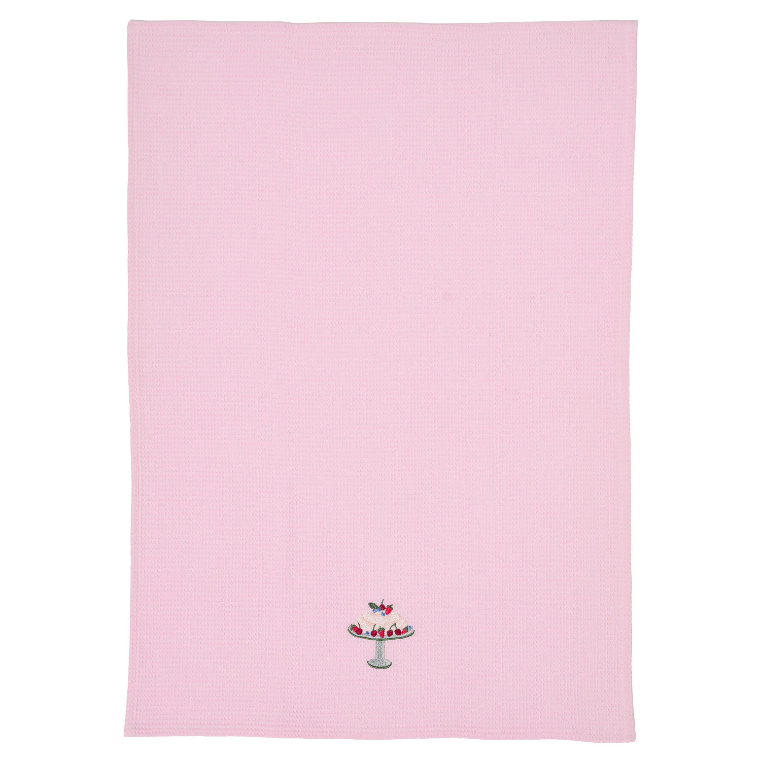 Embroidered Pavlova Cotton Waffle Tea Towels