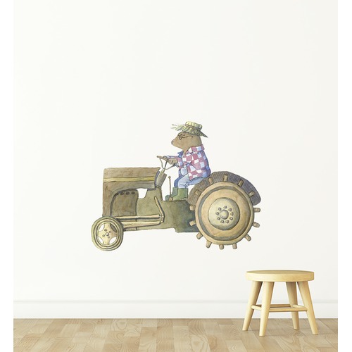 Mr Mole Driving Tractor Wall Sticker Temple Webster - Tractor Wall Decals Australia