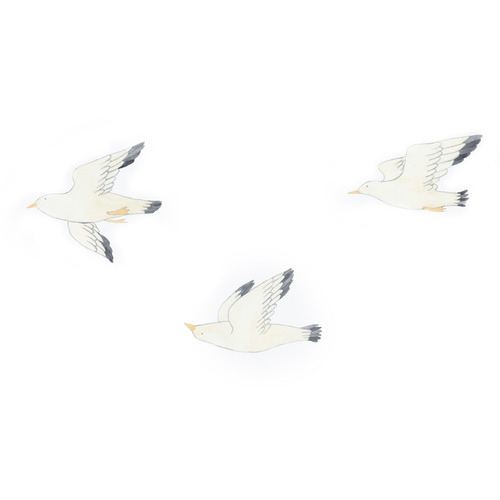 BambinoDecals 3 Piece Flying Seagulls Wall Decal Set | Temple & Webster