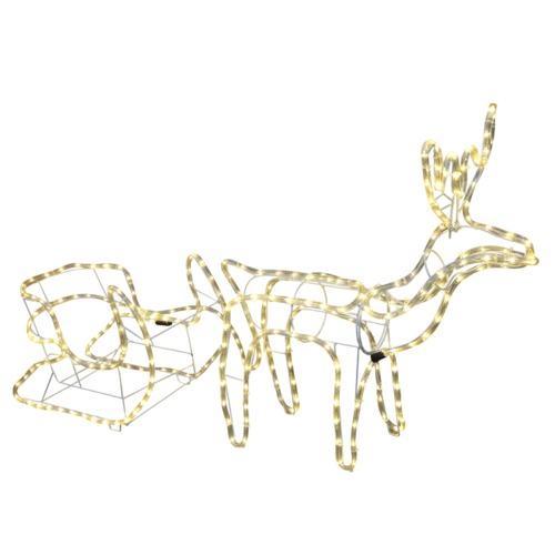 Luminea LED Rope Light Standing Reindeer and Sleigh & Reviews | Temple ...