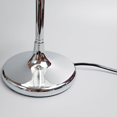 Paris Chrome Table Lamp with White String Shade