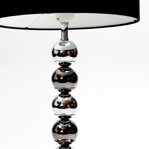 Chrome & Black Maxi Table Lamp