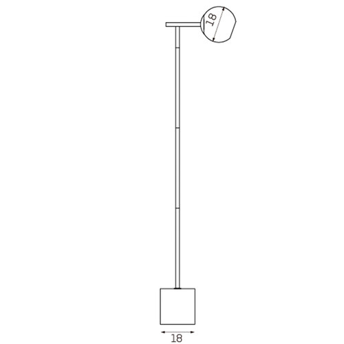 Brass & White Bagneux Metal Floor Lamp