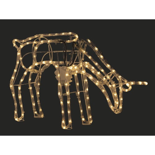 3D Illuminated LED Light Stand Feeding Reindeer with Motor
