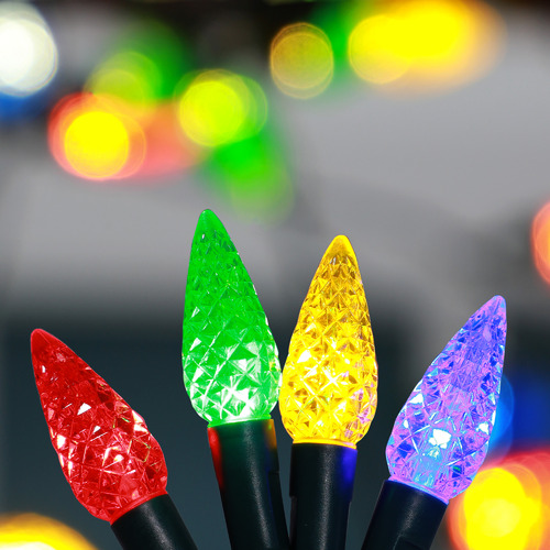 C6 Pinecone 200 Multi-Coloured Connectable LED String Fairy Light