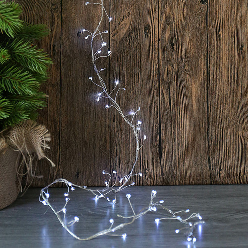 400 Dual Colour Micro LED Cluster String Fairy Light
