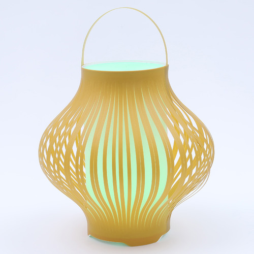 Yellow Bostock Outdoor LED Retractable Lantern
