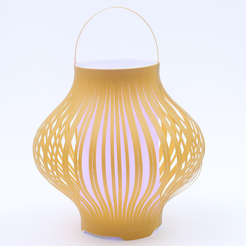 Yellow Bostock Outdoor LED Retractable Lantern