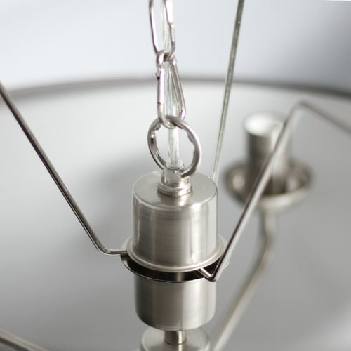 Carroll 5 Light Metal & Fabric Pendant
