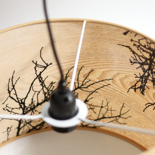 Ilyas Wooden Pendant Light