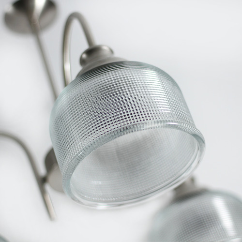 Wallace 5 Light Metal & Glass Chandelier