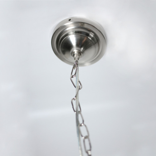 Wallace 5 Light Metal & Glass Chandelier