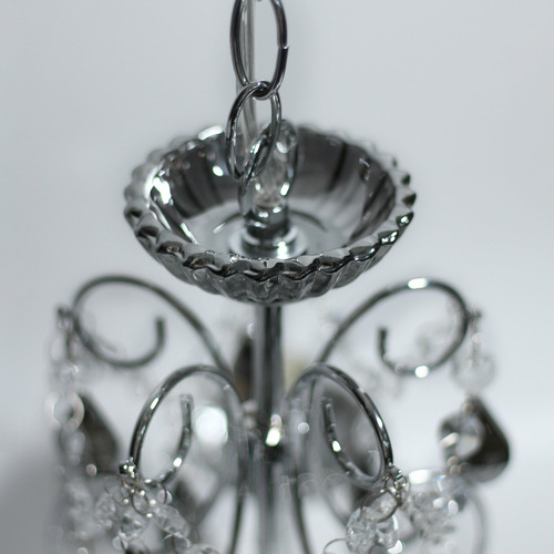 Charley 5 Light Metal & Crystal Chandelier