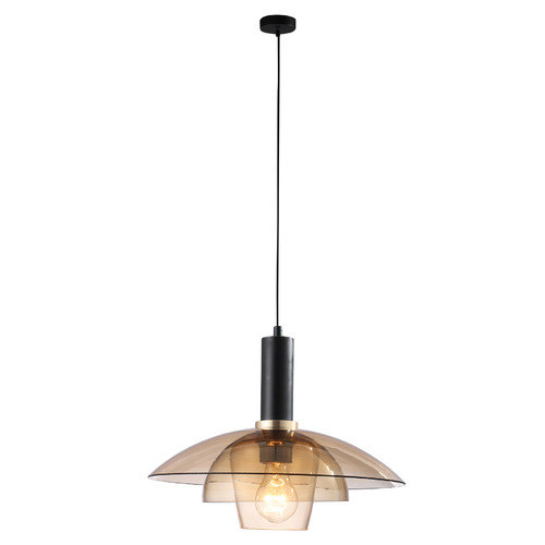 Calvert Metal & Glass Pendant Light